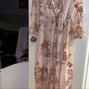 Sequin maxi/midi dress